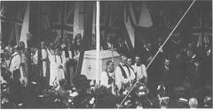Foundation stone ceremony at St George's Cathedral in 1901