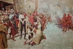 <i>Execution of Matija Gubec (at the square in front of st. Mark's Church in Zagreb)</i>