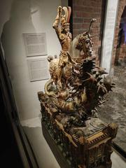Sculpture of Saint George and the Dragon at Medelhavsmuseet
