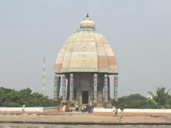 Valluvar Kottam monument in Chennai, India with traditional temple architecture against blue sky