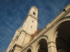 Exterior view of Ludwigskirche in Munich during November 2007