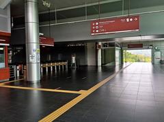 Interior view of SP20 Muhibbah LRT concourse in Kuala Lumpur