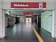 Entrance A of Muhibbah LRT Station SP20 in Kuala Lumpur