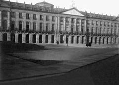 Restored facade of Palacio de Rajoy with classical architecture