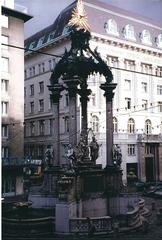 Vermählungsbrunnen fountain in Bern with historic buildings