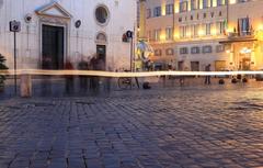 Piazza della Minerva square with historic buildings and obelisk in Rome