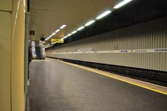 Liverpool Central train station platform 1 with tracks towards Ormskirk