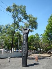 Bantayog ng mga Bayani Museum complex in Quezon City featuring the monument tribute to martial law heroes and martyrs with a wall of remembrance and museum building