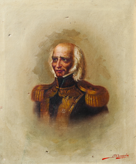 Portrait of José Artigas as an elderly man by Domingo Orrequia