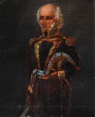 Portrait of General José Artigas in military uniform