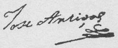 Signature of José Gervasio Artigas
