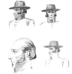 Sketches of Artigas by Diogenes Hequet