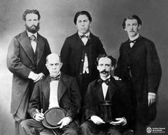 Historic Argentine legation in Washington DC with diplomats including Domingo Sarmiento and Juan Lavalle