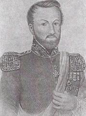 Portrait of Juan Lavalle, lithograph by Kratzenstein