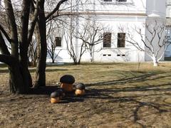 Novospassky Monastery historic buildings in Moscow spring 2018