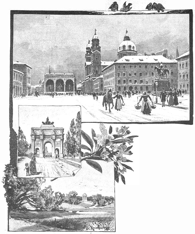 Cover page of a 1893 edition of Die Gartenlaube magazine with detailed illustrations and text