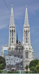 Exterior view of the Catholic Parish Church Votive Church Propsteikirche zum Göttlichen Heiland