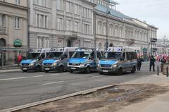 Farmers protest in Warsaw on 27th February 2024