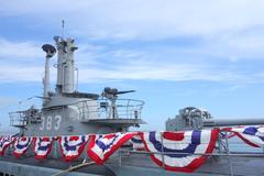 USS Pampanito submarine docked at Fisherman's Wharf in San Francisco
