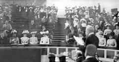 Paul Groussac giving a speech at the inauguration of the National Library of Argentina in 1901