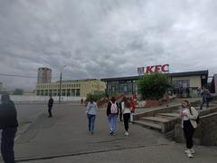KFC restaurant in former Vykhino suburban bus station