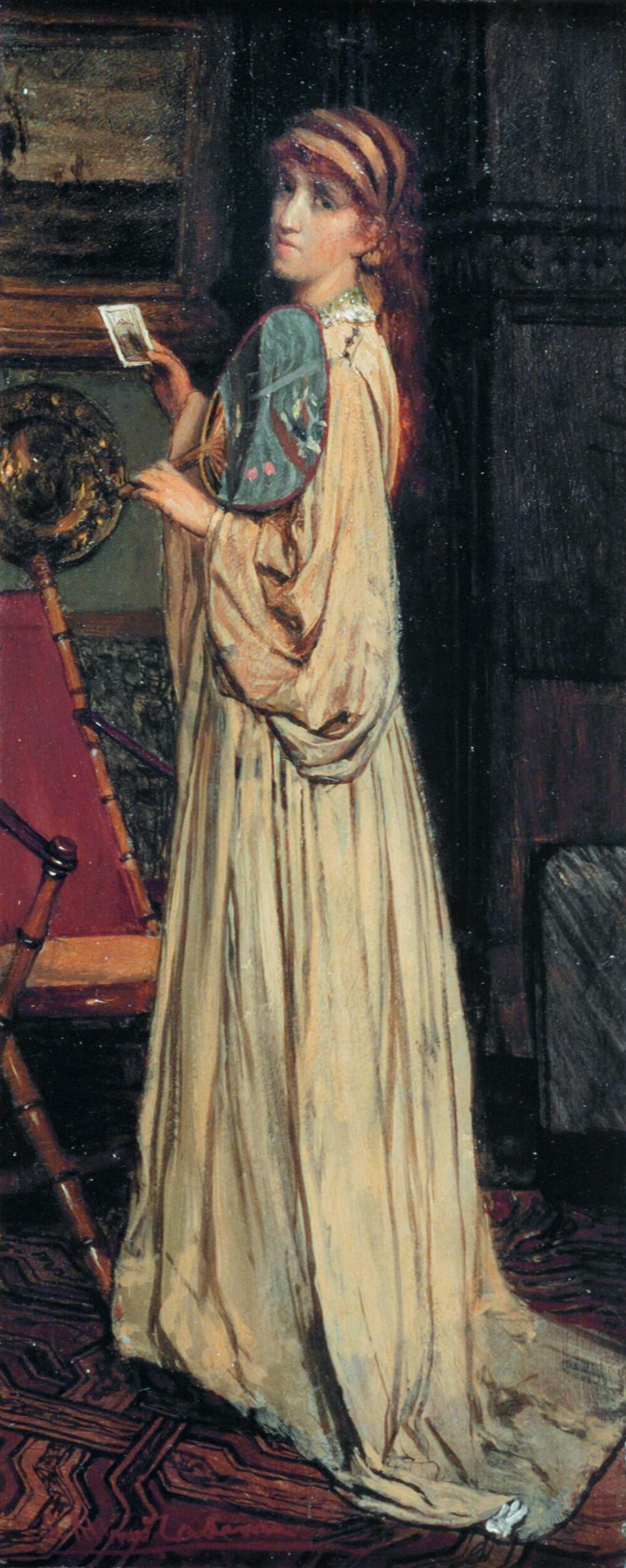 The artist's wife Laura Theresa Alma-Tadema oil painting by Lawrence Alma-Tadema 1871