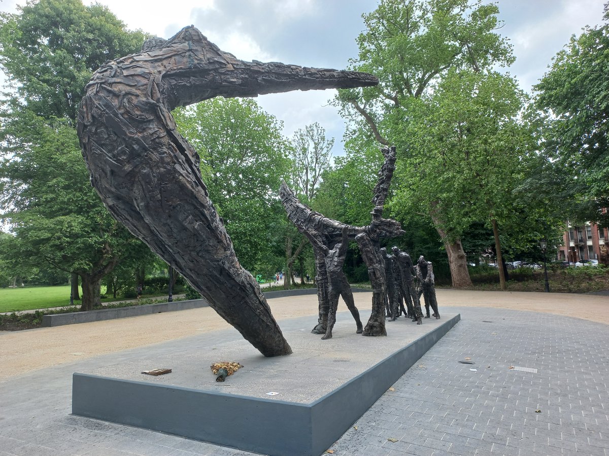 Slavernijmonument in Oosterpark Amsterdam after renovation