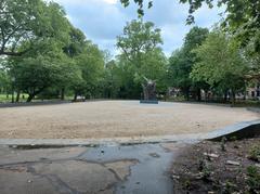 Restored Slavernijmonument in Oosterpark Amsterdam