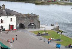 The Spanish Arch in Galway City, Ireland, a historic stone arch by the waterside