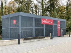 Bikebox bicycle parking facility at Pfaffenthal-Kirchberg funicular station