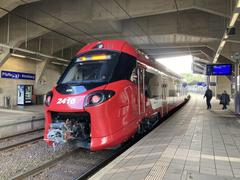 CFL 2410 train at Pfaffenthal-Kirchberg station