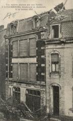 Boulevard de Hollerich after the bombardment on January 24, 1918