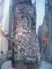 Historic Stock im Eisen iron pillar embedded with numerous old nails in Vienna