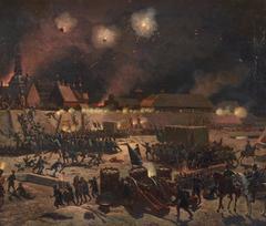 Painting of the Attack on Copenhagen by Frederik Christian Lund