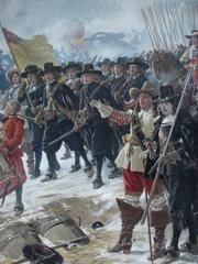Painting of Studenternes Udfald during the Siege of Copenhagen 1658 by V. Rosenstand