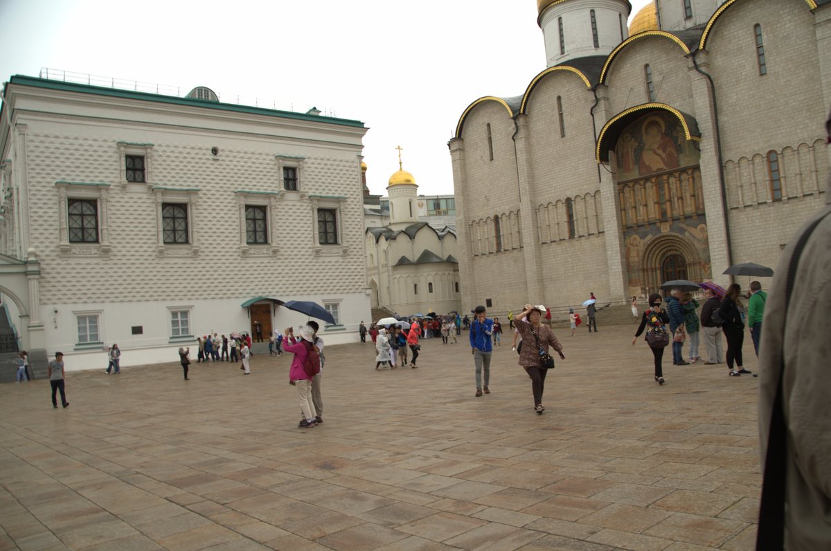 August 14th 2016 in Moscow cityscape with historical buildings