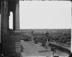 Historic view of Nashville from State House in Tennessee, 1864