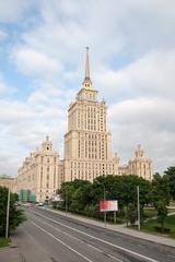 Hotel Ukraina in Moscow with historic architecture