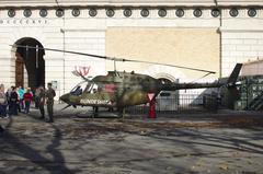 Austrian Bundesheer military helicopter after National Day performance in Vienna