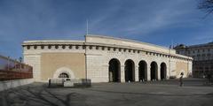 Burgtor gate in Vienna with clear sky