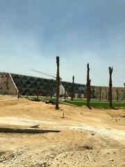 Grand Egyptian Museum exterior view in Giza Egypt