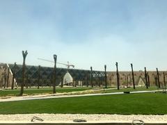 Grand Egyptian Museum exterior with modern architectural design, Giza Egypt