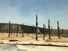 Grand Egyptian Museum in Giza with Pyramid in the background