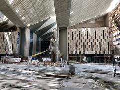 Grand Egyptian Museum in Giza, Egypt with modern architectural design