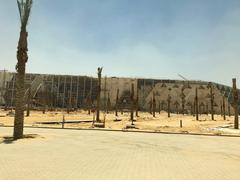 Grand Egyptian Museum in Giza, Egypt with modern architectural design
