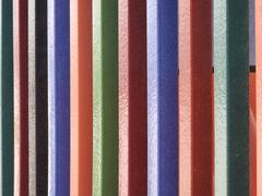 Colorful ceramic elements on the facade of Museum Brandhorst in Munich