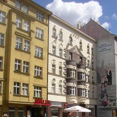 Spejbl and Hurvínek Theatre building on Dejvická Street in Prague-Bubeneč