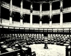 Historic photo of the Chilean Chamber of Deputies in 1903