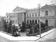 National Congress of Chile building in Santiago around 1920, north facade on Catedral street