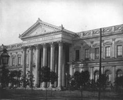 Antique print of National Congress of Chile in Santiago from 1892